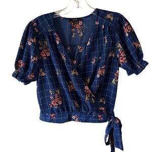 NEW Anthropologie E (Hanger) M Navy Blue Shirt